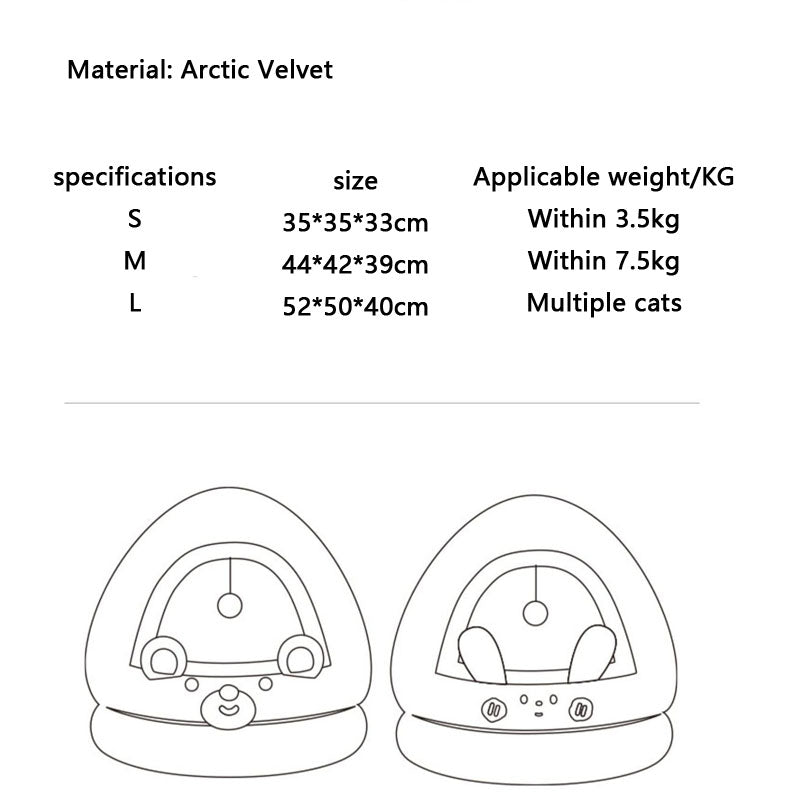 Cradle Style Semi Enclosed Dog Kennel For Small Dogs Cats canrusupet