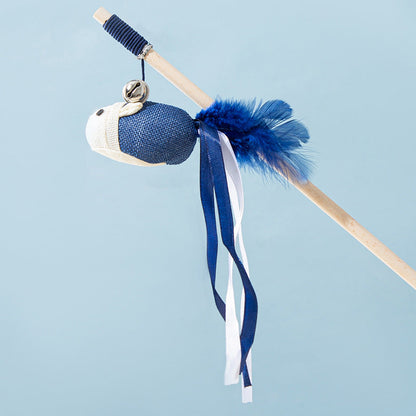 Interactive Cat Toys With Feather & Canvas - Teaser Wand canrusupet