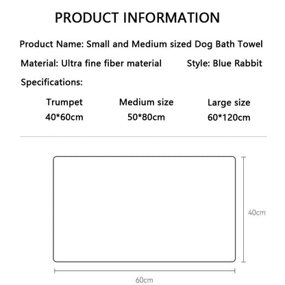 Quick Drying With Water Absorption Dog Towel Bath Towel canrusupet
