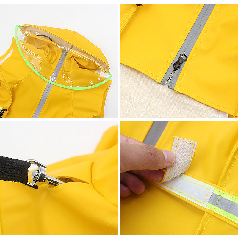 Raincoat With Clear Strap Hat - canrusupet