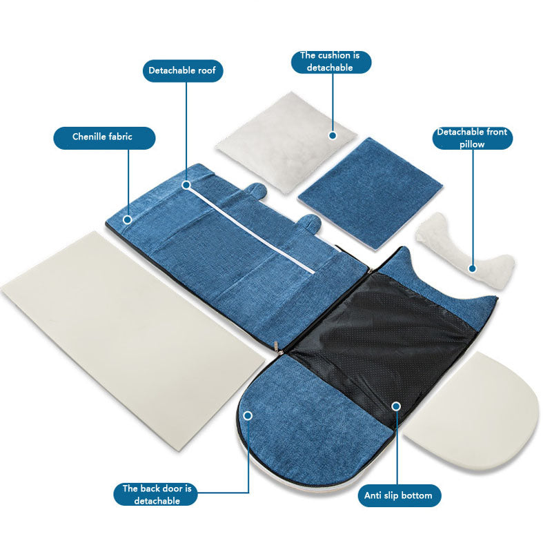 House Design Enclosed Removable And Washable Dog Kennel canrusupet