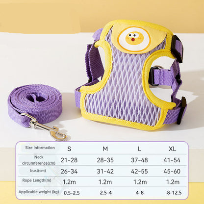 Cartoon Style Vest Style Dog Chain For Dogs Cats canrusupet