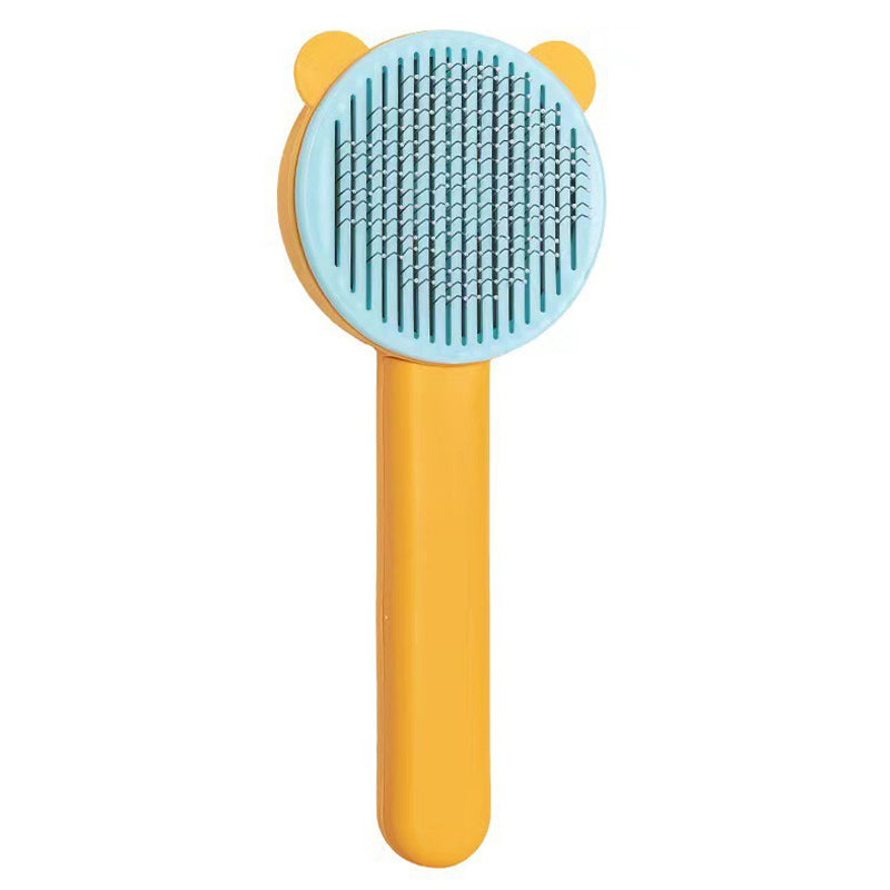 Pet Dog Brush Cat Comb Self Cleaning Pet Hair Remover Brush For Dogs Cats Grooming Tools Pets Dematting Comb Dogs Accessories - canrusupet