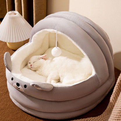 Cradle Style Semi Enclosed Dog Kennel For Small Dogs Cats canrusupet