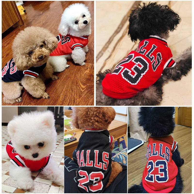 Dog Or Cat Clothes Basketball uniform With number - canrusupet