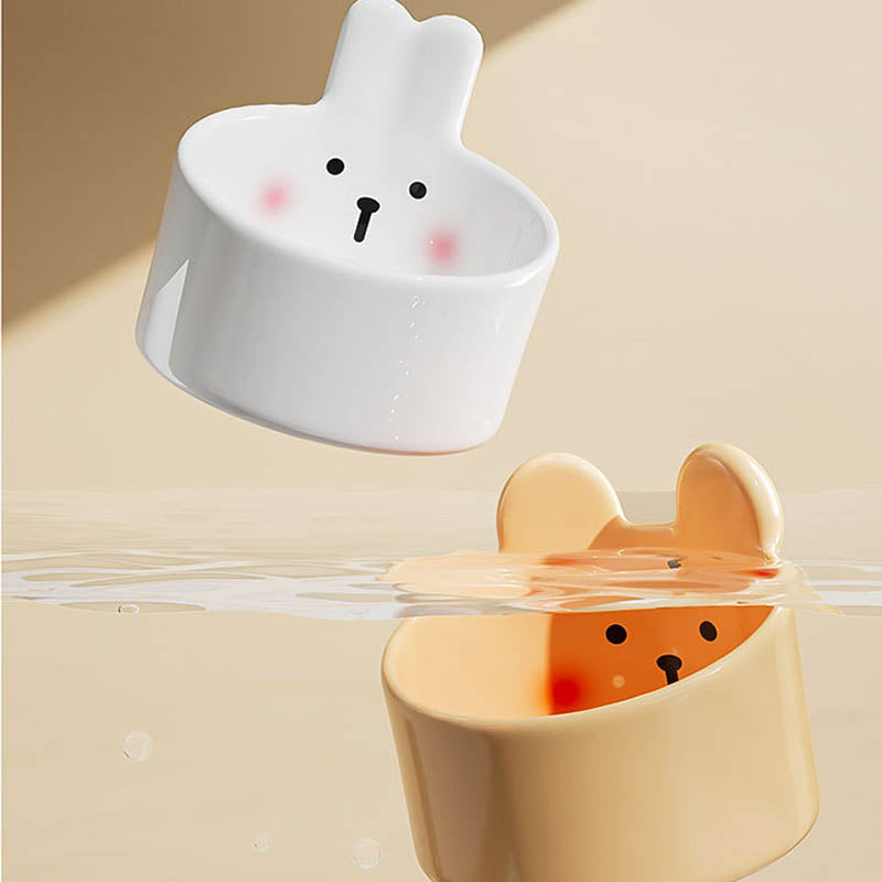 Large Caliber Cute Animal Shapes Ceramics Dog Bowl canrusupet