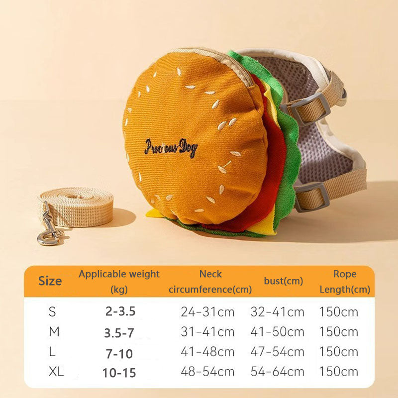 Cartoon Style Vest Style Dog Chain For Dogs Cats canrusupet