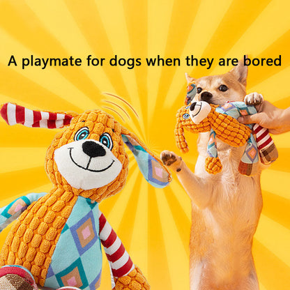 Plush Chew Dog Toys For Puppy - Teething,Training & Calming canrusupet