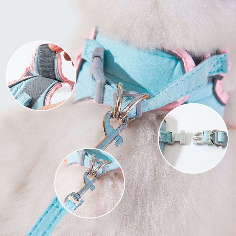 Chest And Back Styles Dog Leash With Reflective Strip canrusupet