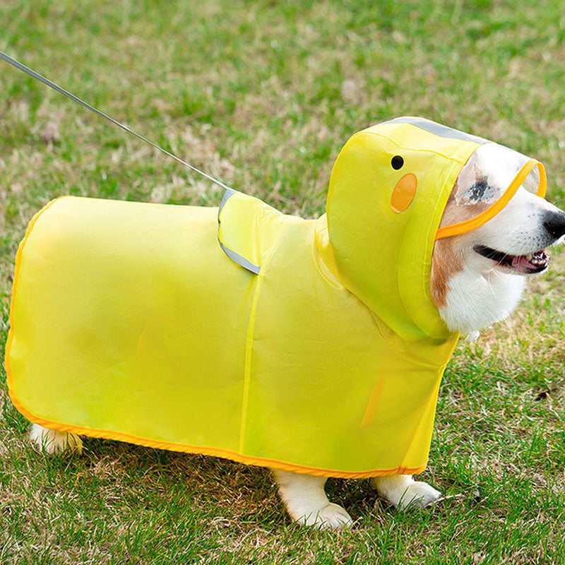 Dog Raincoat Waterproof 4-Leg Full Coverage For Corgi canrusupet