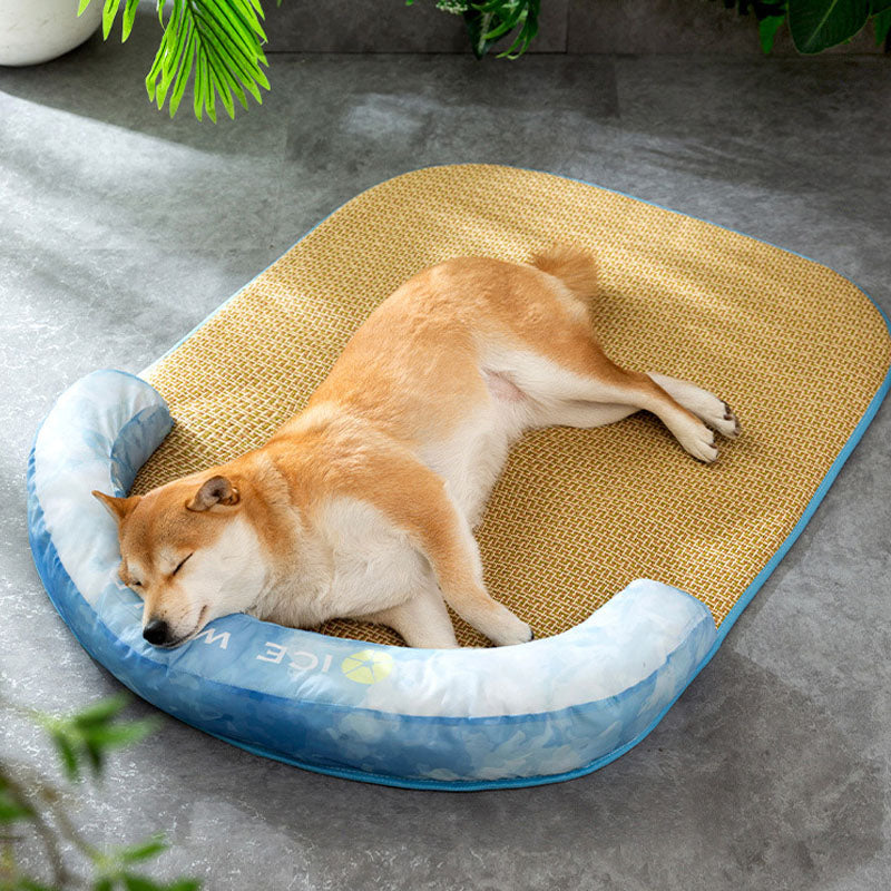 Summer Sleeping Mat Neck Guard Sofa Style Dog Kennel canrusupet