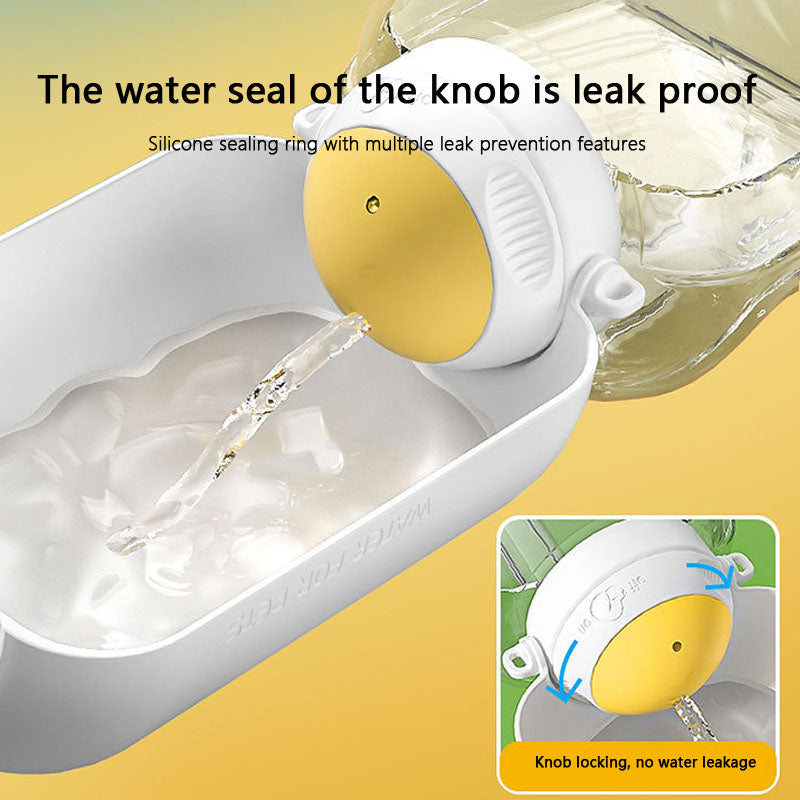 Dog Water Bottle With Food Storage - Portable Travel Cup canrusupet