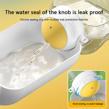 Dog Water Bottle With Food Storage - Portable Travel Cup canrusupet