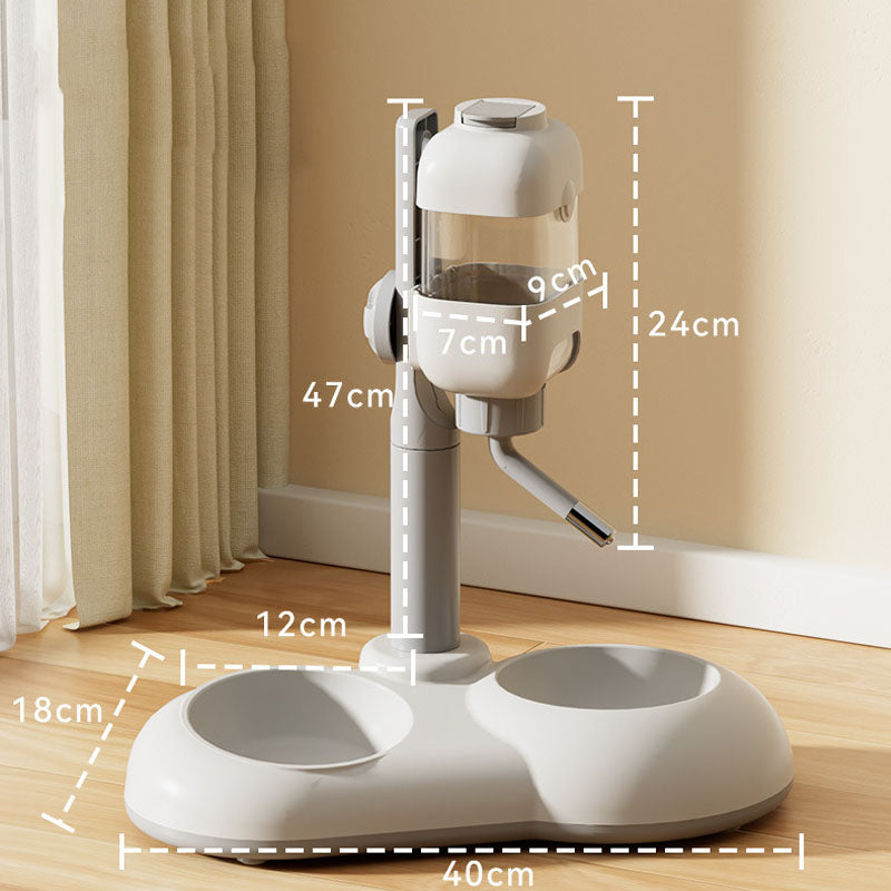 Adjustable Drinking Fountain Cat Bowls For Integrated canrusupet