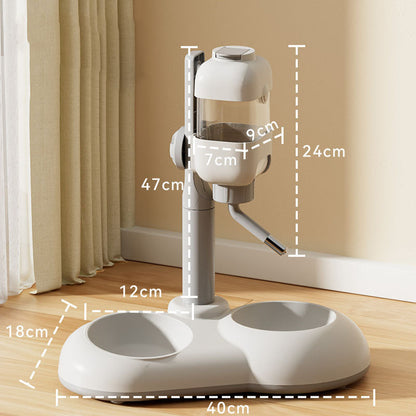 Adjustable Drinking Fountain Cat Bowls For Integrated canrusupet