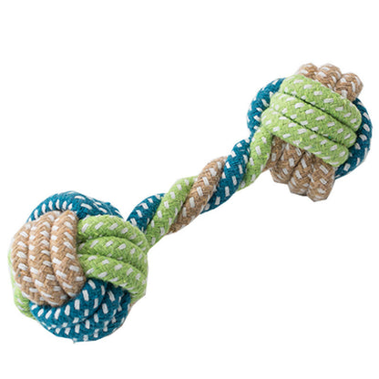 Teeth Grinding Knot Style Ball Style Dog Toys canrusupet