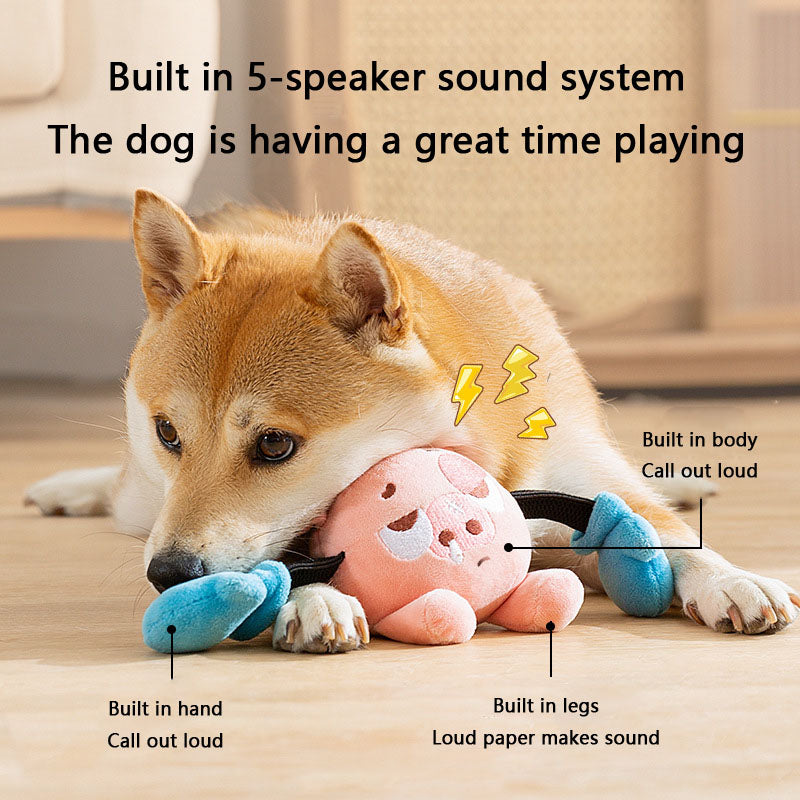 Chew-Proof Squeaky Pig Dog Toys For Small Dogs - Tug Play canrusupet