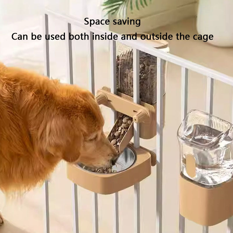 Adjustable Dog/Cat Water Fountain Bowl - Hanging Feeder canrusupet