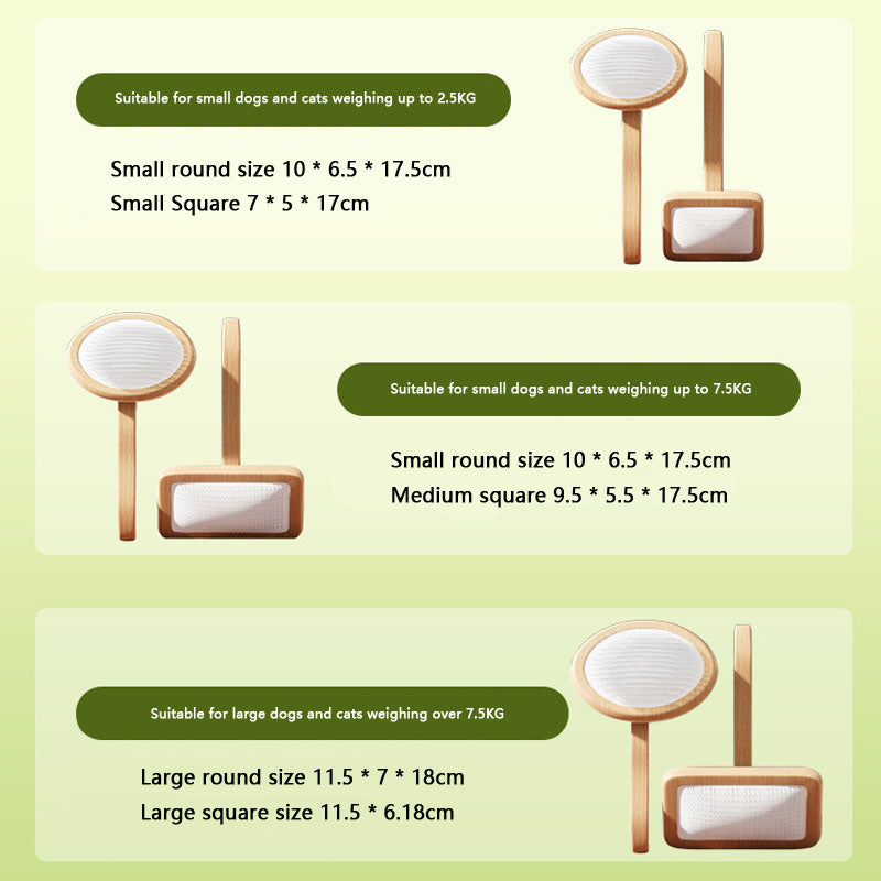 Air Cushion Comb Dog Brush With Woodiness For Cats Dogs canrusupet