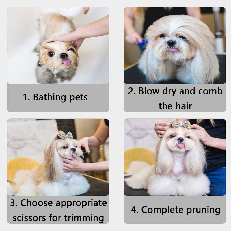 Professional Dog Grooming Scissors Hair Trimming Set canrusupet