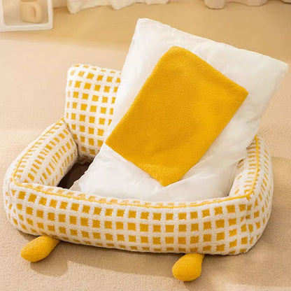 Removable Sofa Style Dog Kennel For Small Dogs Cats canrusupet