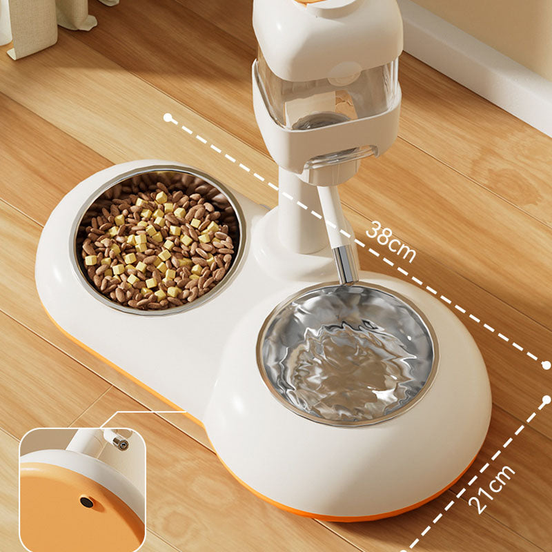 Adjustable Drinking Fountain Cat Bowls For Integrated canrusupet