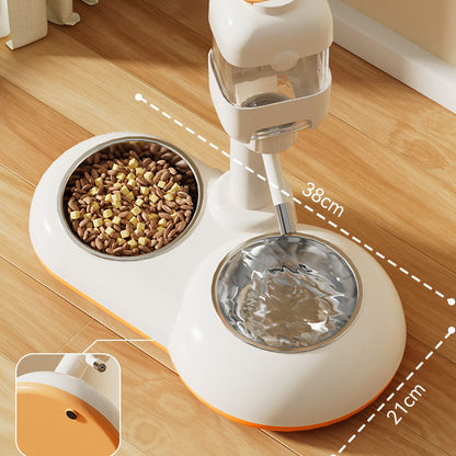 Adjustable Drinking Fountain Cat Bowls For Integrated canrusupet