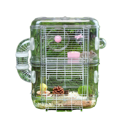 Double Deck Luxury Hamster Cage - canrusupet