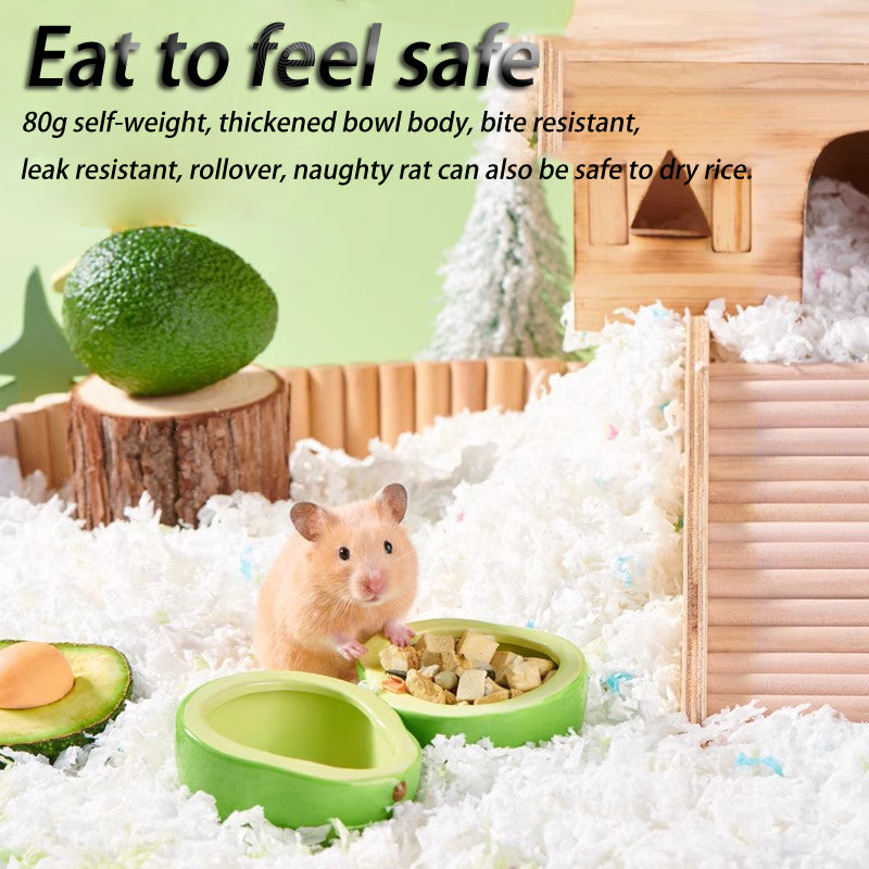 Ceramic Hamster Avocado Bowl