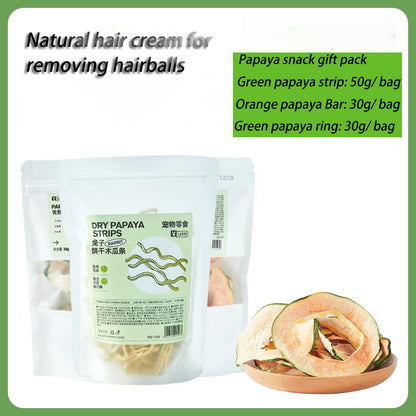 Rabbit Snack Natural Papaya Helps Remove Hairballs - canrusupet