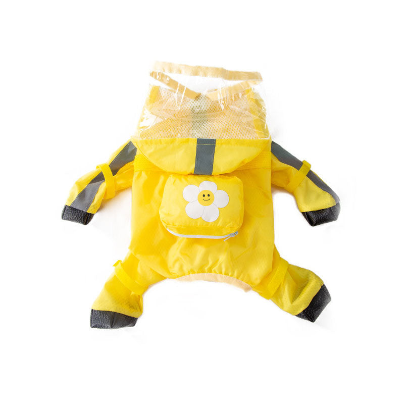 Full Package With Feet Dog Raincoat Suitable For Small Dogs canrusupet