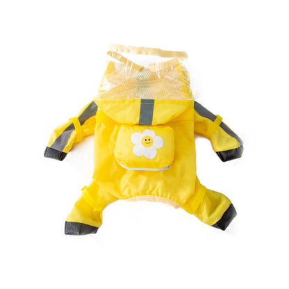 Full Package With Feet Dog Raincoat Suitable For Small Dogs canrusupet
