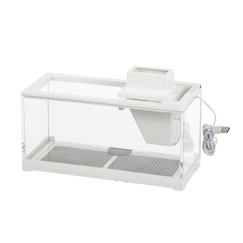 Aquarium Circulating Water Table Top Fish Tank - canrusupet