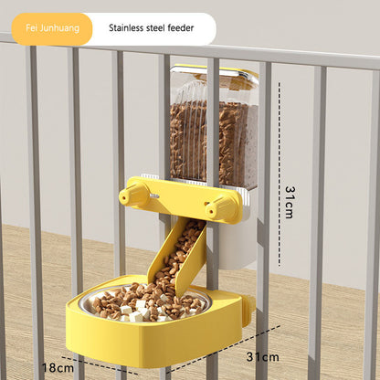 Adjustable Dog/Cat Water Fountain Bowl - Hanging Feeder canrusupet