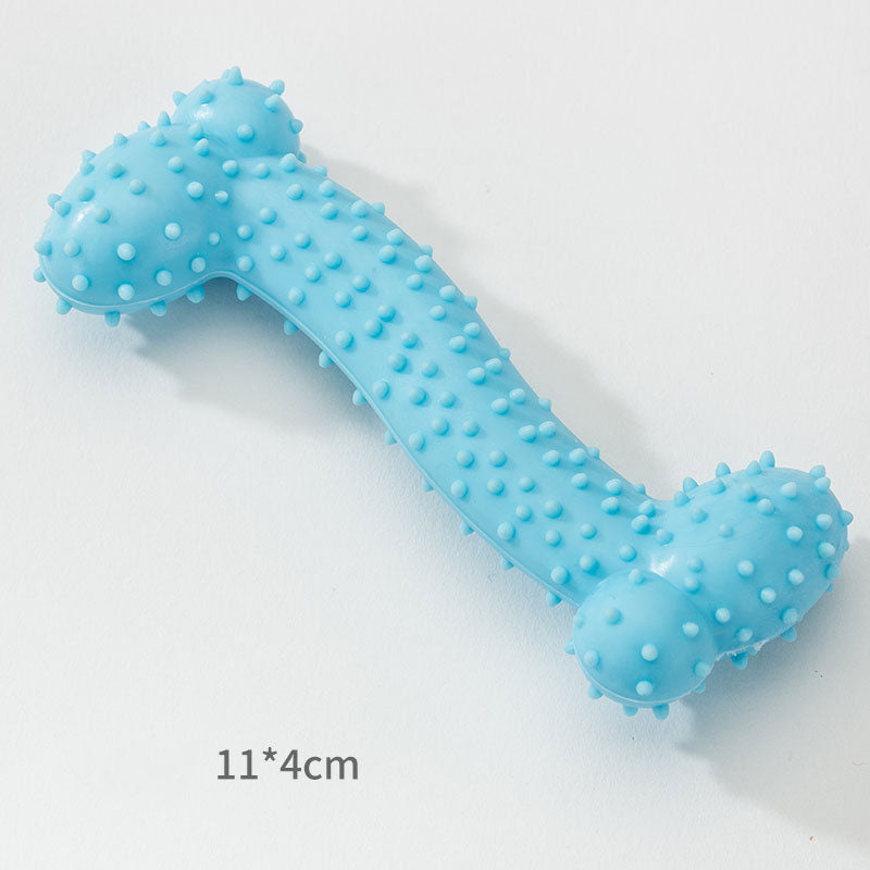 Durable Small Dog Chew Toys - Rubber Teething Bone Dog Toys canrusupet