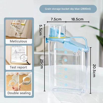 Moisture-proof Sealing Dog Food Container With Scale canrusupet