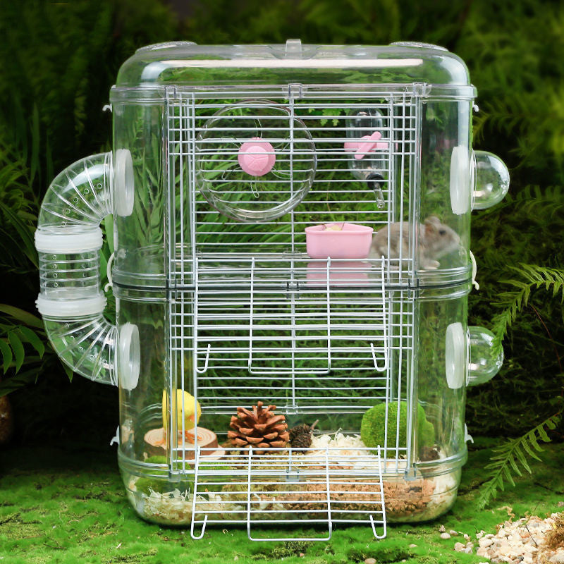 Double Deck Luxury Hamster Cage - canrusupet