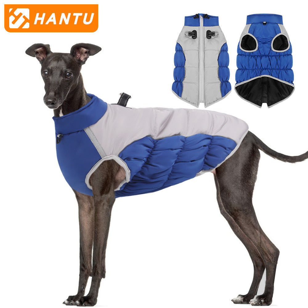 Thickened Warm Dog Clothing With Eflective Tape - canrusupet