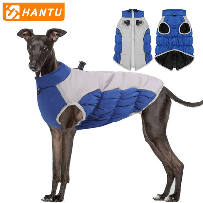 Thickened Warm Dog Clothing With Eflective Tape - canrusupet