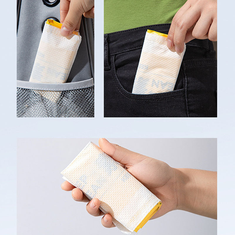 Disposable Double-layer Plastic Bags For Pick Up Dog Poop canrusupet