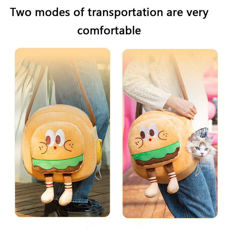 Pet Carrier Bag For Dogs - Cozy Winter Crossbody Backpack canrusupet