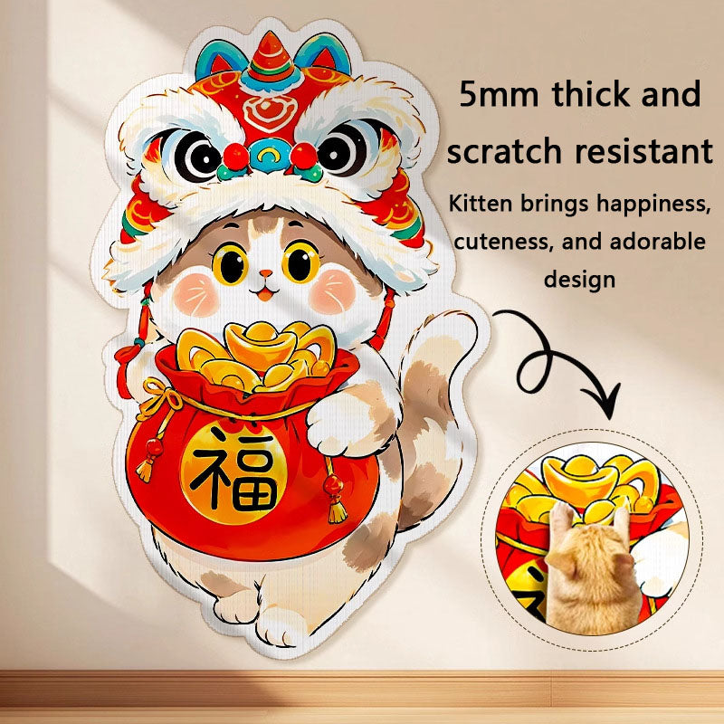 Vertical Wall-Mounted Cat Scratcher | Durable Protector canrusupet