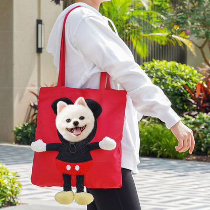 Crossbody With Pet Head Exposed Pet Carrier Bag For Dogs Cats canrusupet