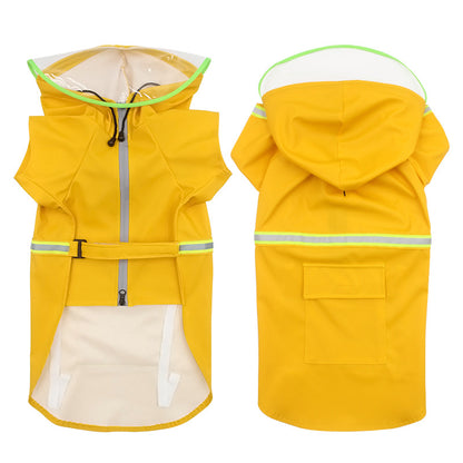 Raincoat With Clear Strap Hat - canrusupet