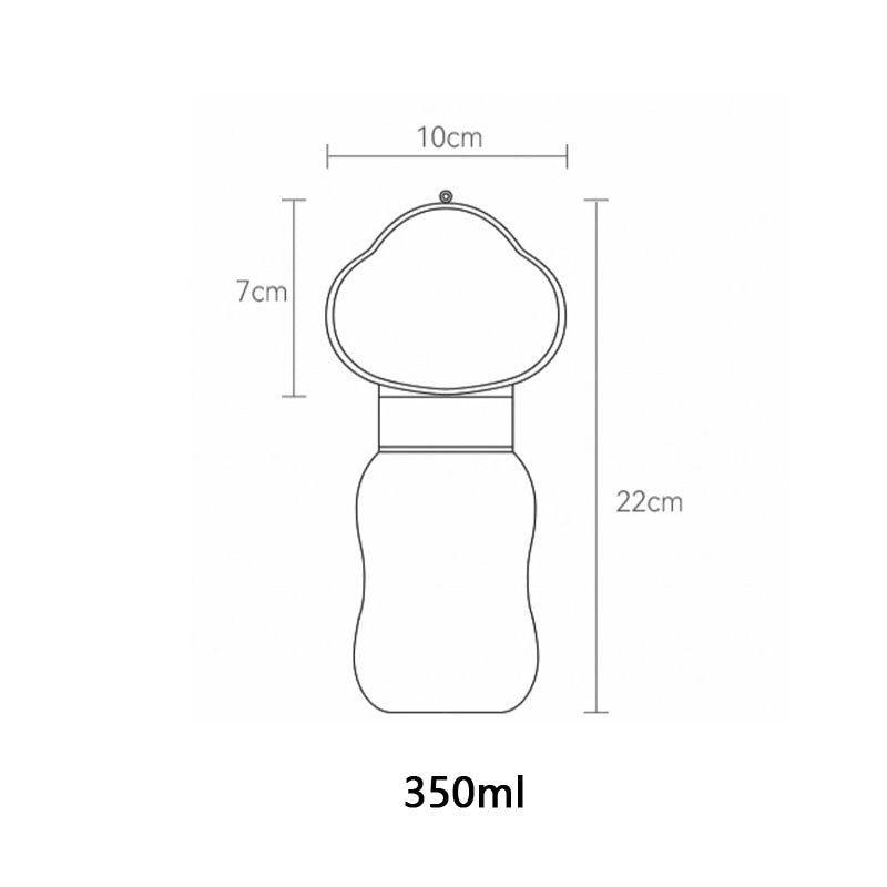 Outdoor Dog Walking Portable Dog Water Bottle canrusupet