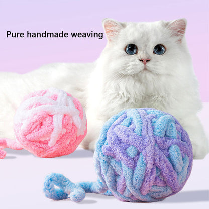 Cat Toys Plush Balls - Durable Chew, Kitten Boredom Relief canrusupet