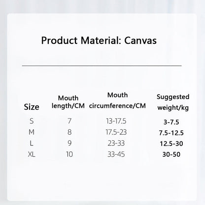 Adjustable Dog Muzzle Used For Large And Small Dogs canrusupet