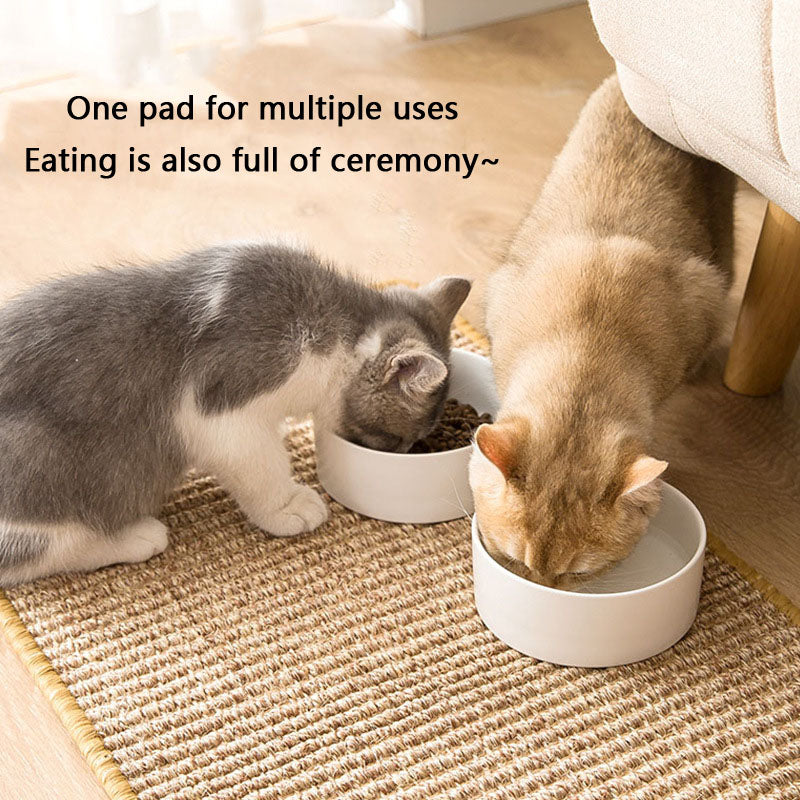 Cat Scratcher Pad - Sisal Mat For Sofa Protection & Cat Bed canrusupet