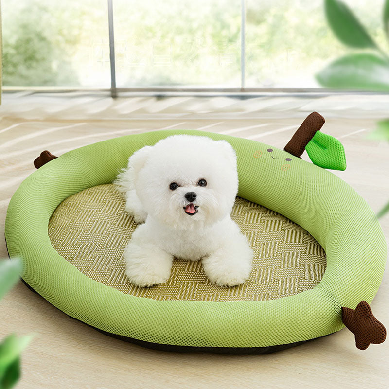 Cool Feeling Fruit Shape Backrest Type Cat Bed For Cats Dogs canrusupet