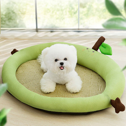 Cool Feeling Fruit Shape Backrest Type Cat Bed For Cats Dogs canrusupet